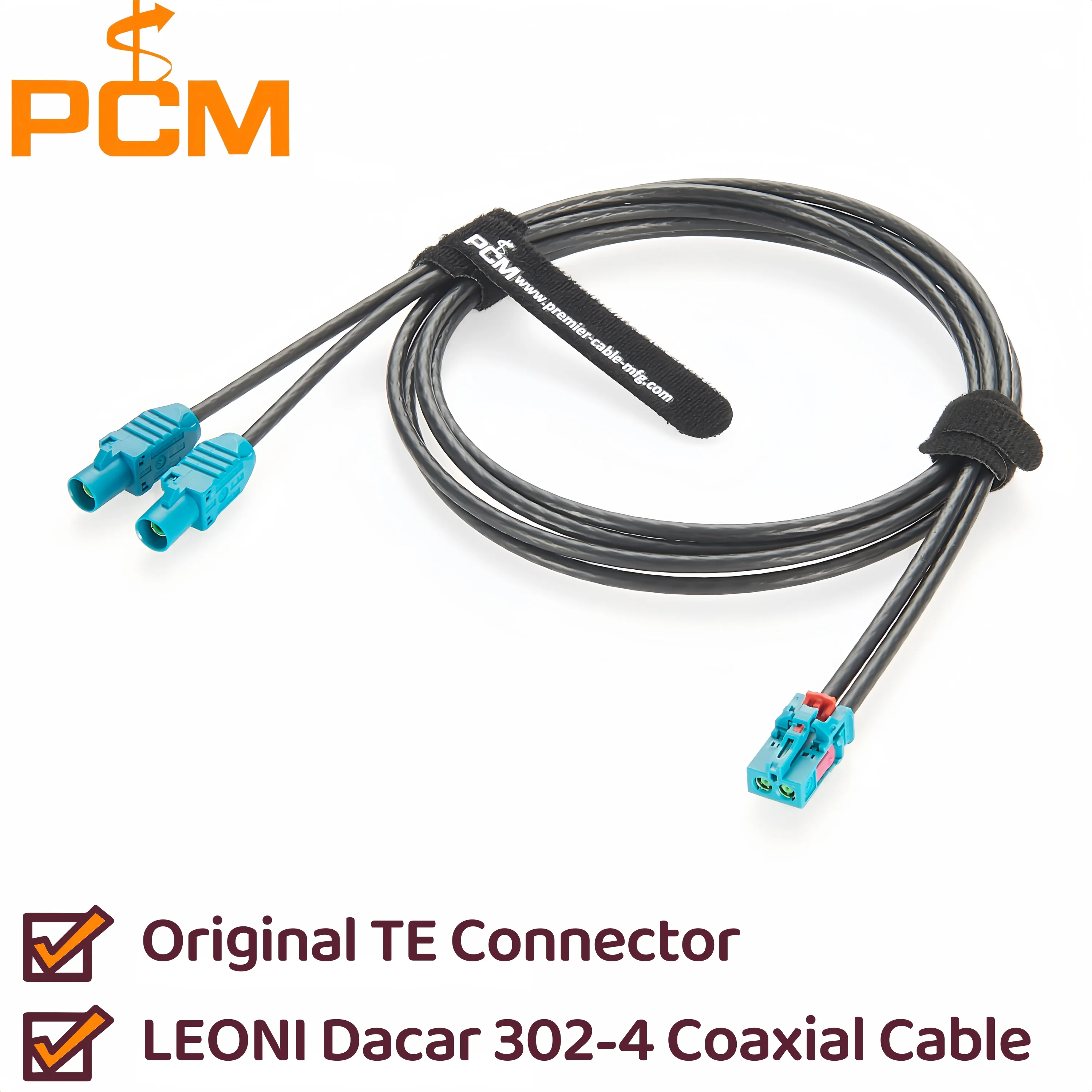 Original Tyco Mini FAKRA Dual Port MATE-AX Female 2-2306868-9 to FAKRA Z Male 2-2326914-0 Automotive RF Coaxial Extension Cable