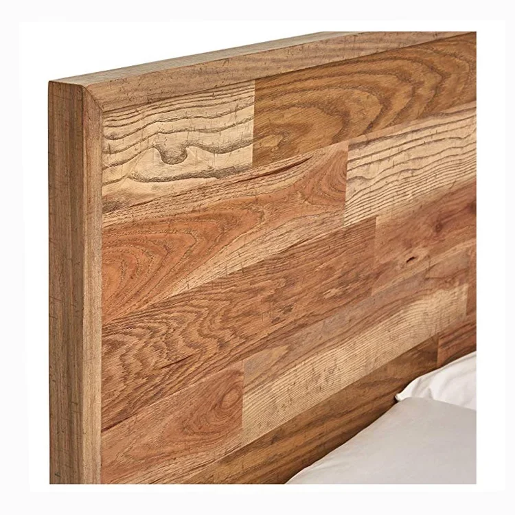 maple color kingly soild pine wood bed for home