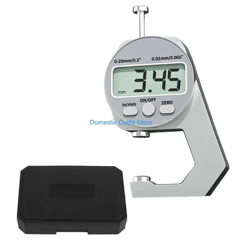 

Precise Thickness Meter Small Thickness Measuring Tool Electronic Aluminum Thickness Gauge Suitable for Industrial Use 68TC
