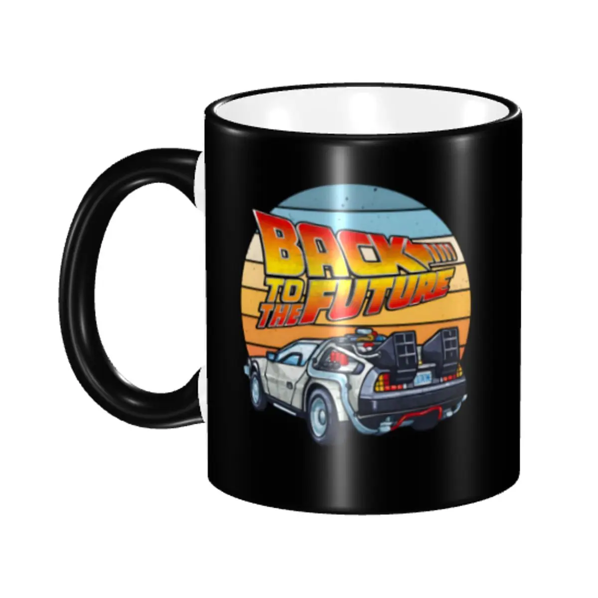 

Керамическая кружка с индивидуальным дизайном по мотивам фильма «Назад в будущее», креативный подарок в стиле научно-фантастической комедии.