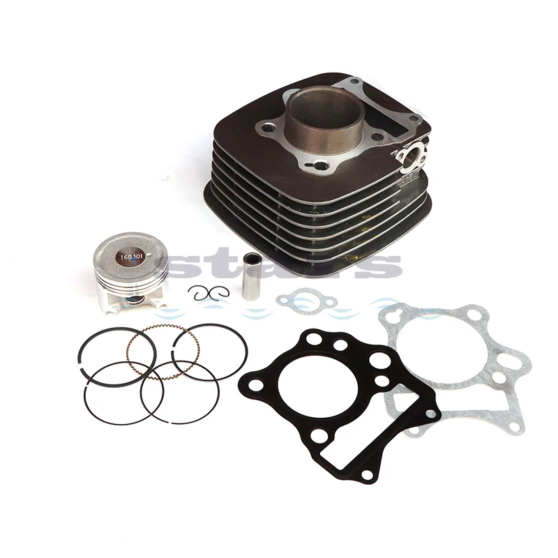 

Motorcycle 53.5mm Cylinder Piston Ring Gasket Kit for Suzuki Junchi 125 Qingqi Suzuki GT125 QS125 GT QS 125 125cc