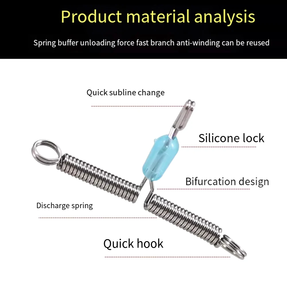 26.6*15.5 مللي متر تصميم مضاد للتشابك خفيف الوزن مقاس واحد يناسب معظم السنانير يمنع تشابك الخطاف لملحقات الصيد