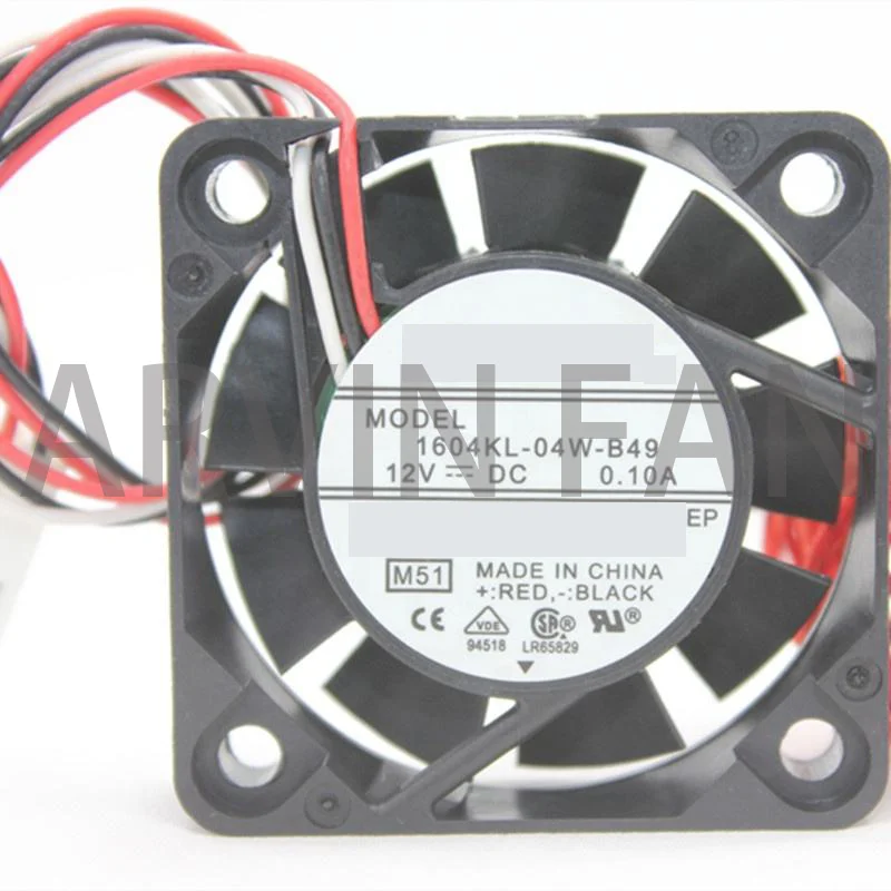 Original 1604KL-04W-B49 4010  40mm 12V 0.1A Dual Ball Bearing Axial Cooling Fan