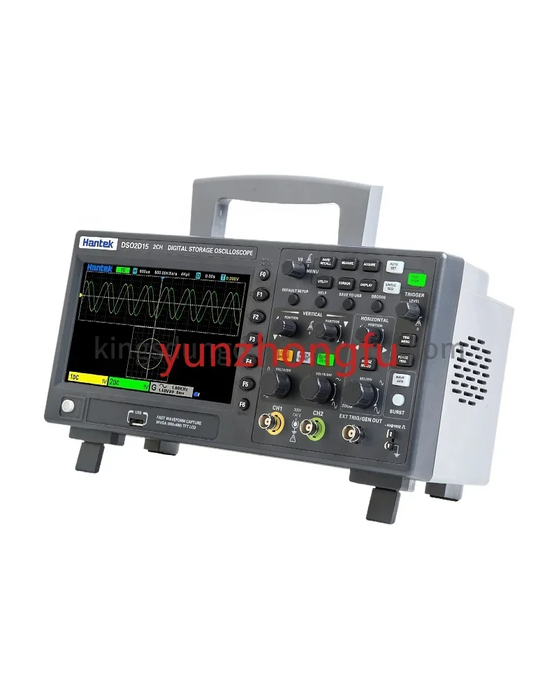 

Dso2d15 Digital Oscilloscope Meter Desktop Oscillograph Oscillometer 7 Inch Tft Lcd Screen 2ch+1ch Channels