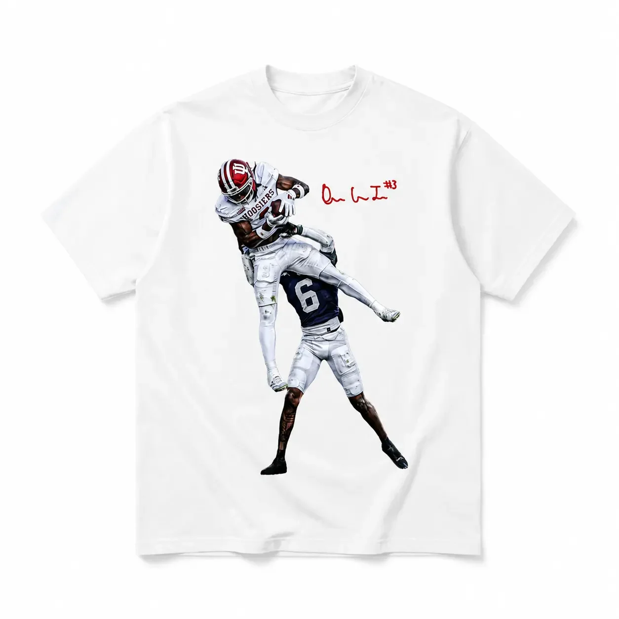 Vintage Close-Up Football Athlete Signature Graphic Unisex T-Shirt |   Great Gift For Sports Fans