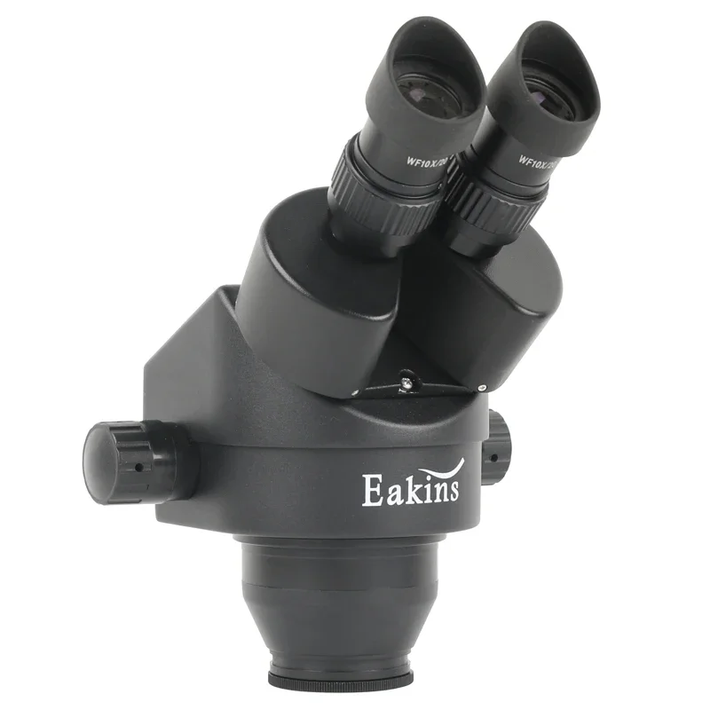 Imagem -02 - Microscópio Binocular Estéreo de Laboratório Industrial Zoom Contínuo 7x 45x com Ocular Led Wf10x para Solda Pcb de Telefone