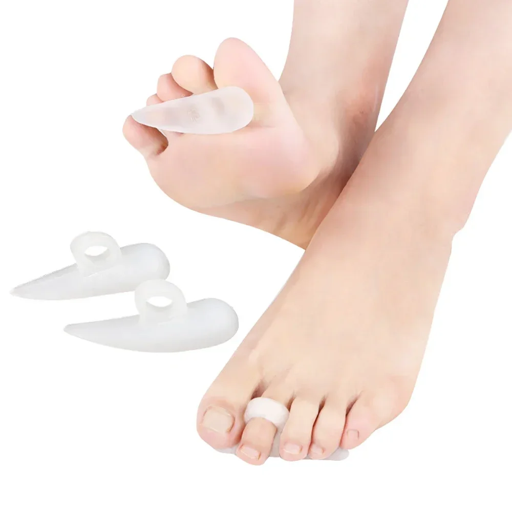 

2pcs Toe Corrector Silicone Protector Separator Gel Support Pads Corrector Straight Bunion Guard Corrector Feet Care Tools