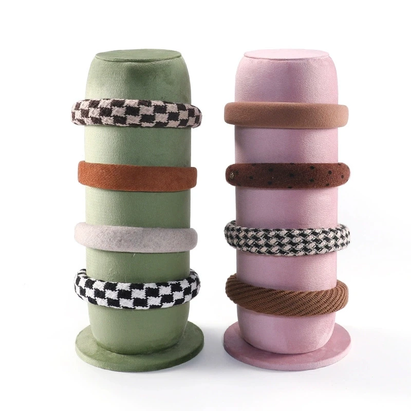 

Элегантная вертикальная повязка на голову, подставка для дисплея, бархатная петля для волос, стеллаж для хранения ювелирных изделий, органайзер, витрина, реквизит