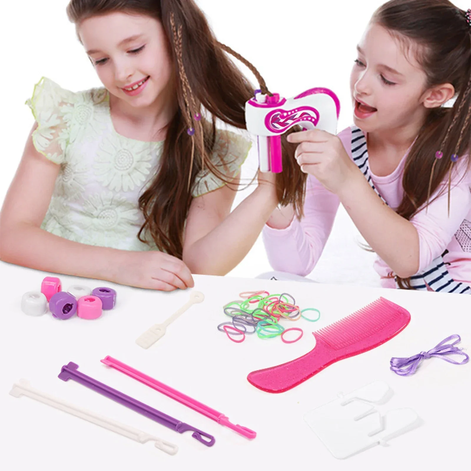 Tresseur de cheveux électrique automatique, machine à tisser les cheveux bricolage, torsion ogo Roll, outils de coiffage de tressage torsadé, cadeau pour fille