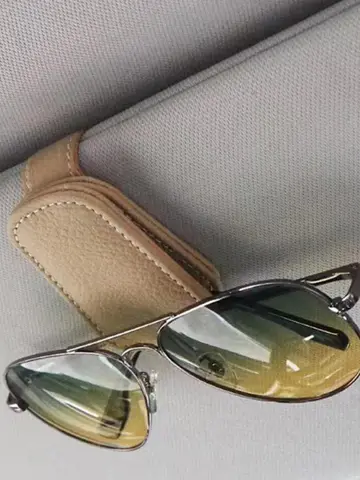 Car Sun Visor Glasses Case Holder Sunglasses Clip Ticket Card Clip  Multifunction Portable Clip Auto Interior Accessories