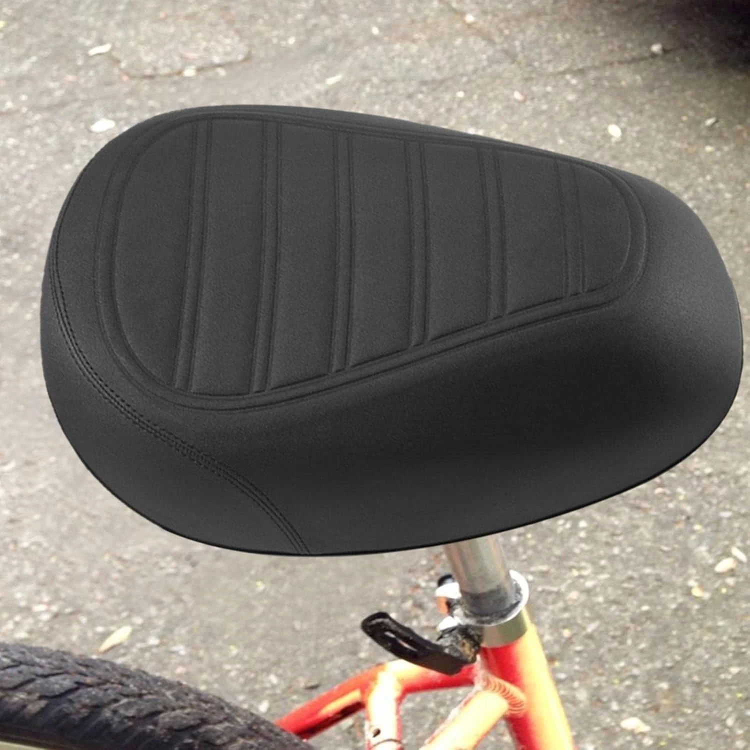 Weicher Fahrradsattel, breiter Mountainbike-Sitz, universell, atmungsaktiv, vierseitig gefederter Fahrradsitzkissen, Outdoor-Fahrradzubehör