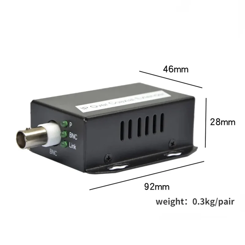 Imagem -06 - Conversor Ethernet para Cctv Rede para Extensor Coaxial Transferência do Cabo Net Transmissão para Linha Coaxial 500m