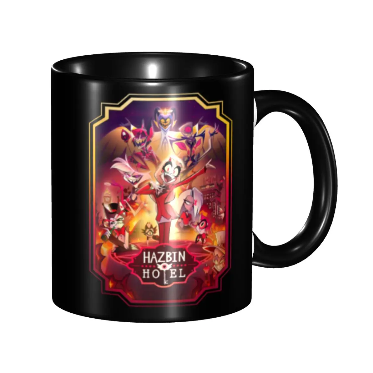 

DIY Hazbins Anime Animation Hotel Ceramic Mugs Customized Coffee Cup Creative Gift