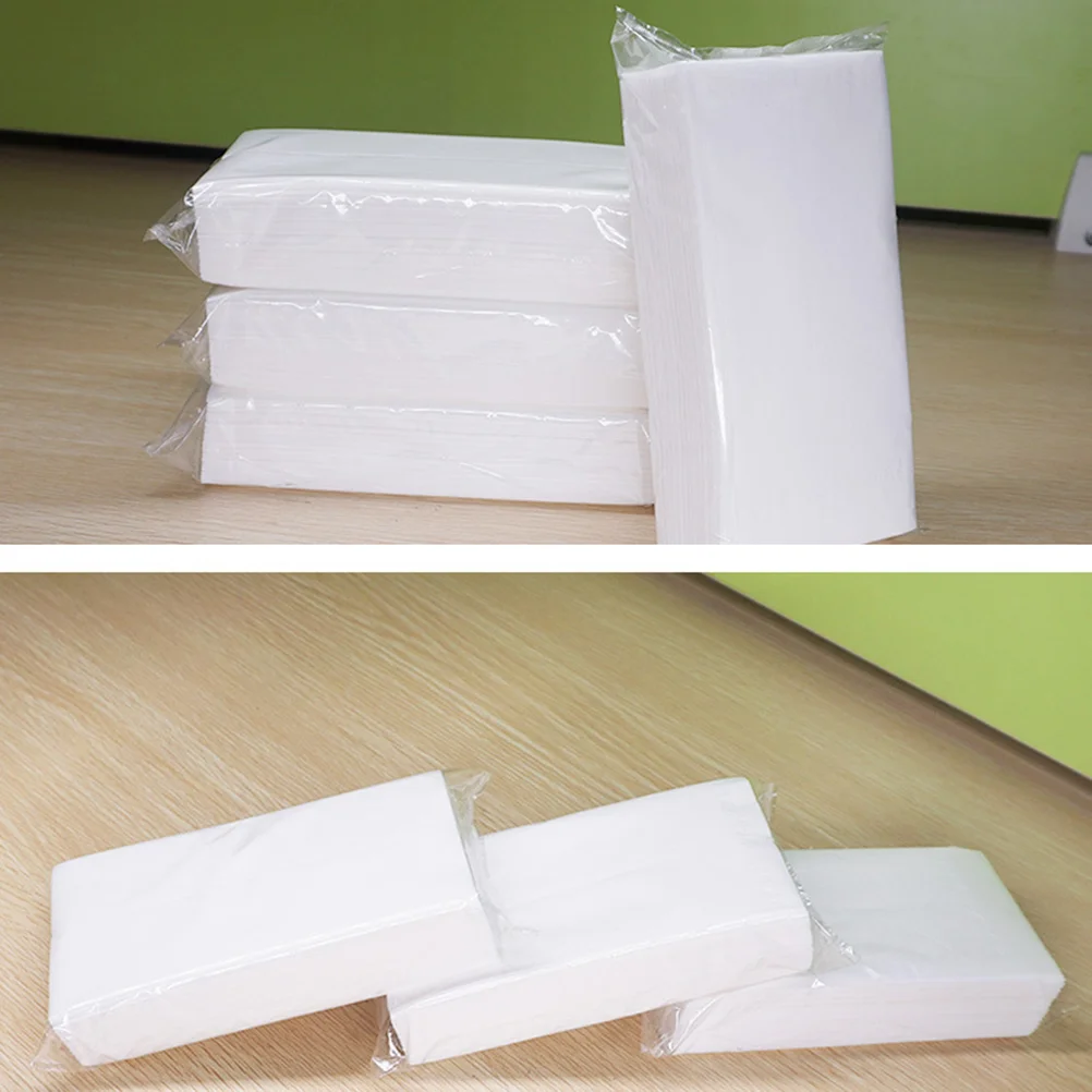 10 Packungen Servietten, Taschentücher, Großpapier, Extraktionsservietten, Hotelservietten, KTV-Servietten, Restaurantservietten (weiß, 90 Blatt pro Stück)