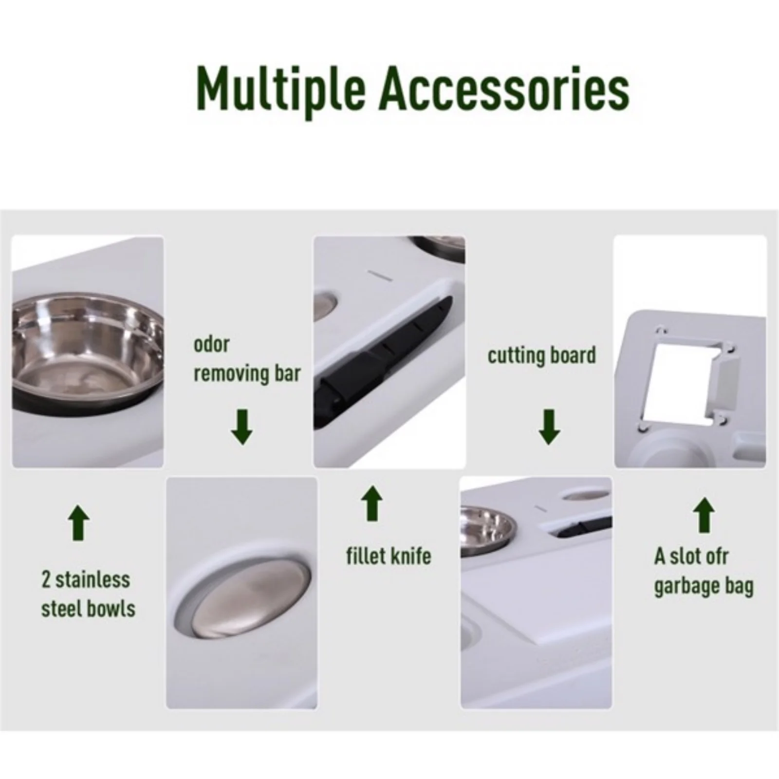 Outdoor camping folding table, light kitchen camping table