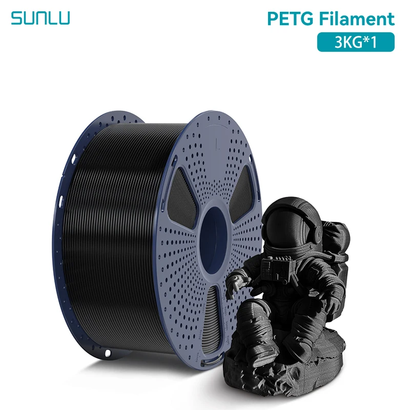SUNLU 3KG 3D PLA/PETG/PLA PLUS Filament 1.75mm 3KG/Roll 3D Printer Netjes Wond 3D Filament voor 3D Printer & 3D Pen - afbeelding 2