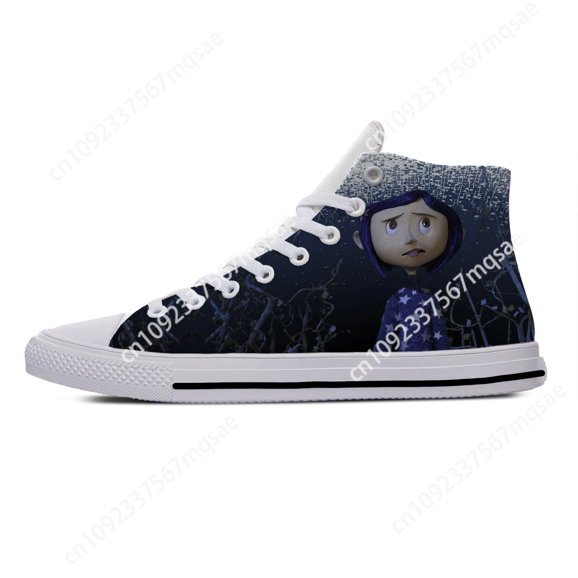 

Hot Coraline Anime Cartoon Manga Movie Horror Casual Shoes High Top Breathable Men Women Sneakers Lightweight Latest Board Shoes