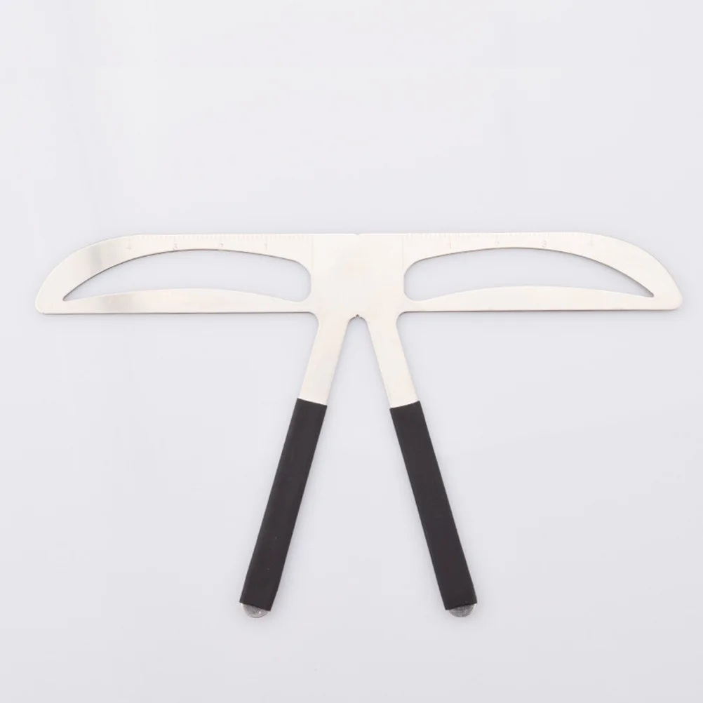 3点式眉ステンシル定規 再利用可能な自然な眉位置決めテンプレート 素早いメイクアップ適用 ポータブル眉毛