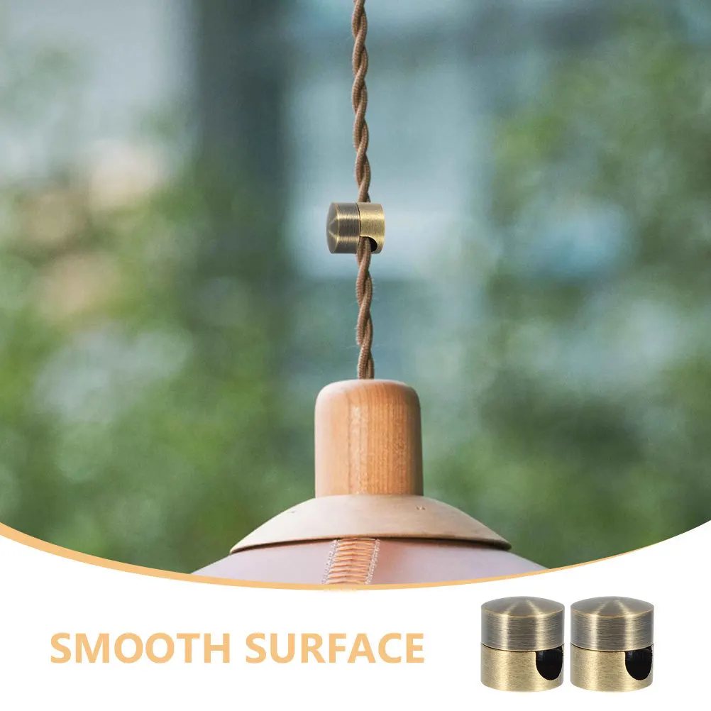 

4pcs Metal Cord Swag Hooks For Ceiling Pendant Lights, Durable Cable Fixing Hanging Hardware, Chandelier Light Hook Grip, Diy