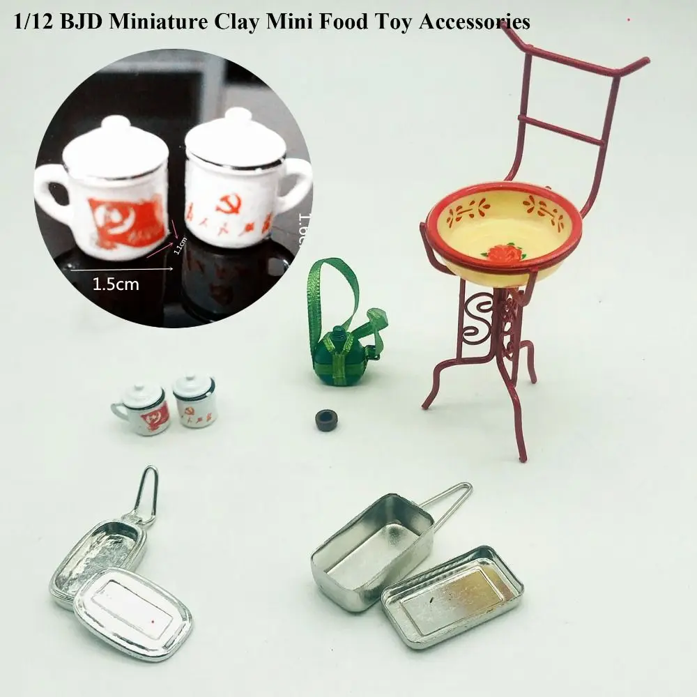 New Cute 1/12 Mini Food Toy DIY Collectable Chinese Lunch Box BJD Accessories Dollhouse Decoration