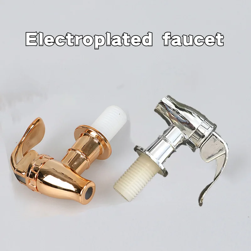 Food Grade Electroplated Plastic Beverage Faucet Cans Juice Faucet Containers Bucket Faucet Switch Valve