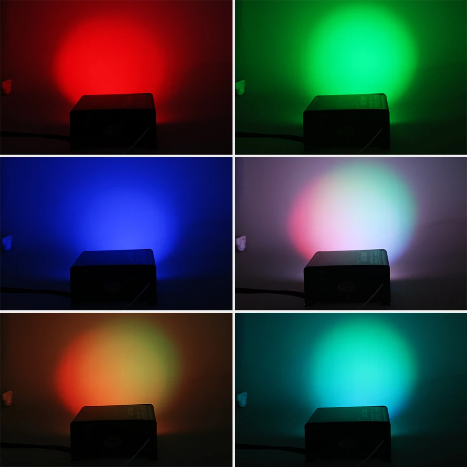 ALIEN 16W RGB Fibre Optic Lighting With 24 Key RF Remote Controller Light Generator Optic Fiber Lights Engine