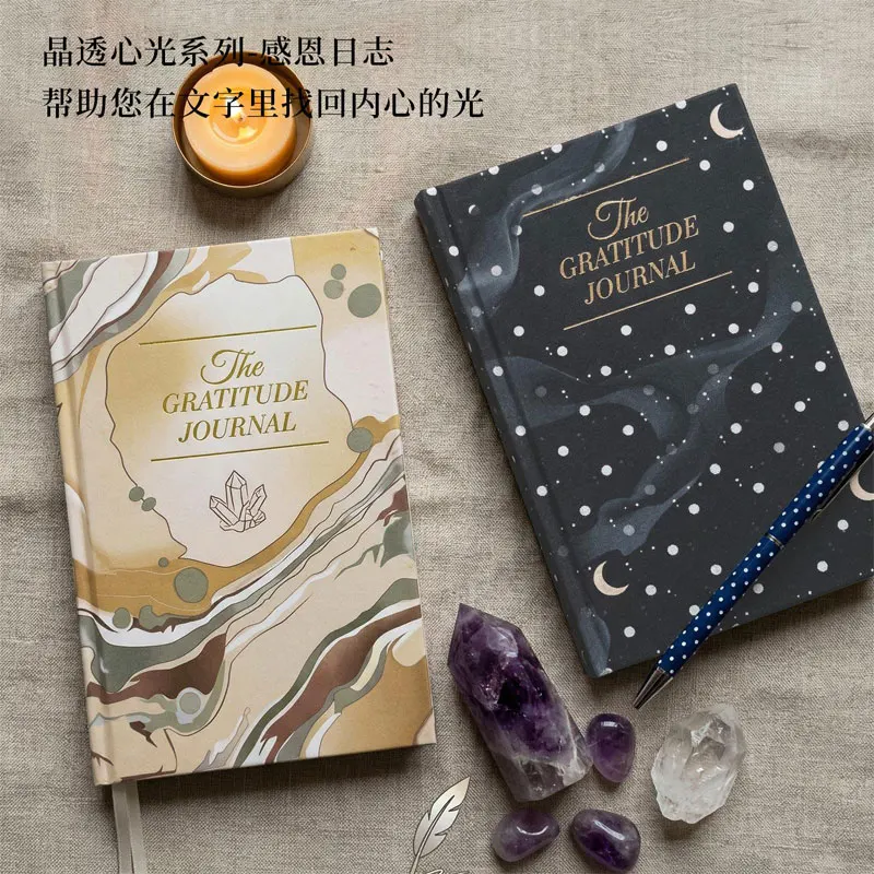 

A5 Hardcover Notebook Gratitude Journal Life Record in Five Minutes Diary Planner Stationary