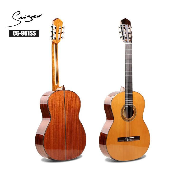 

China Guitar Factory High Quality 39 Inch Classical Guitar All Solid Cedar Classic Guitar