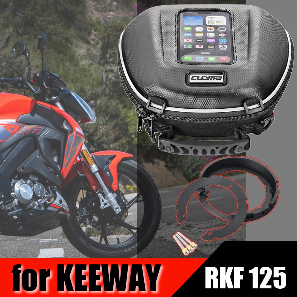 For KEEWAY RKF125 RKF 125 Quick Lock Tank Bag Motorcycle Navigation Backpack Waterproof Top Case Storage Luggage Accessory