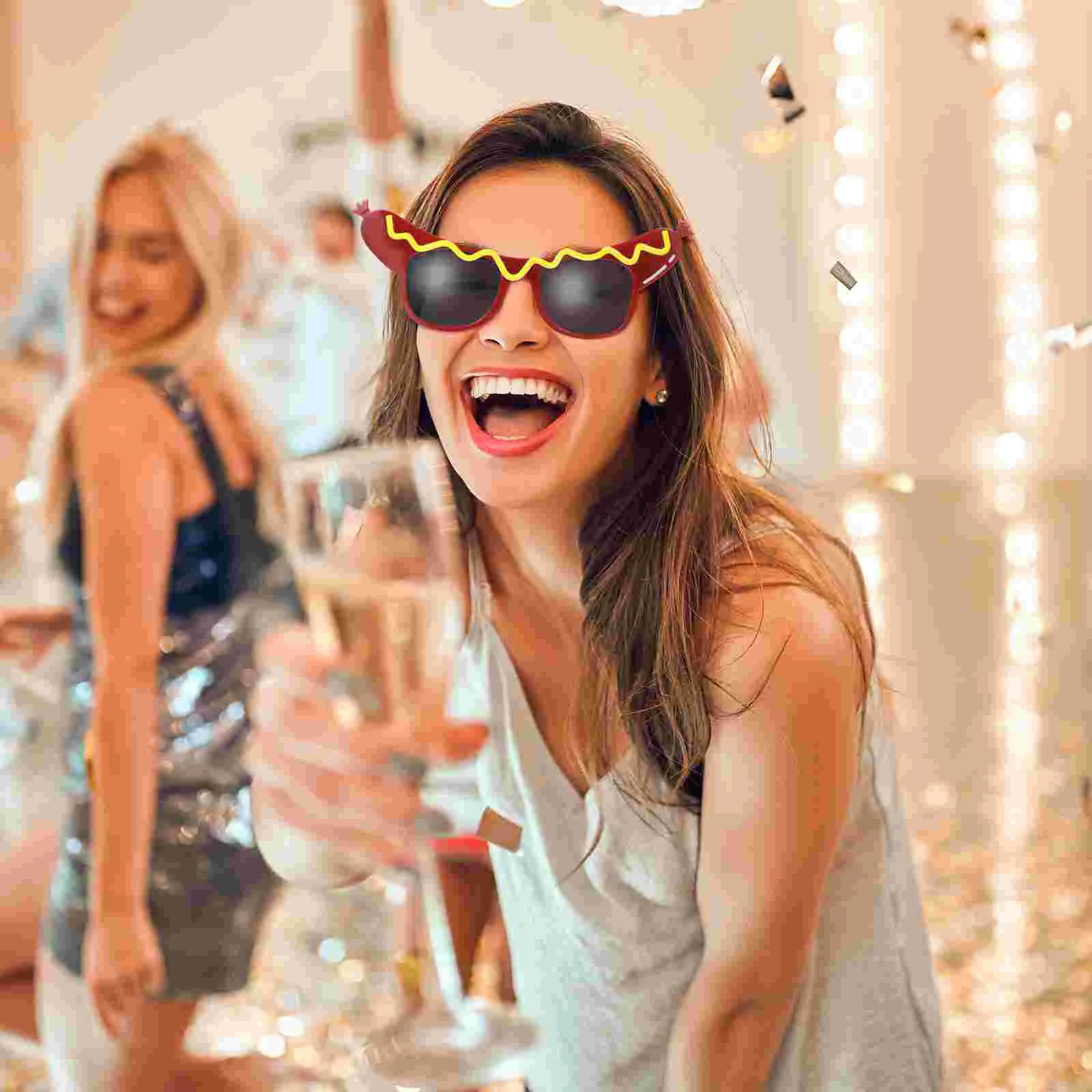 Funny Dance Party Makeup Glasses Hot Dog Eyeglasses for Masquerade Party dance party eyeglasses image 2