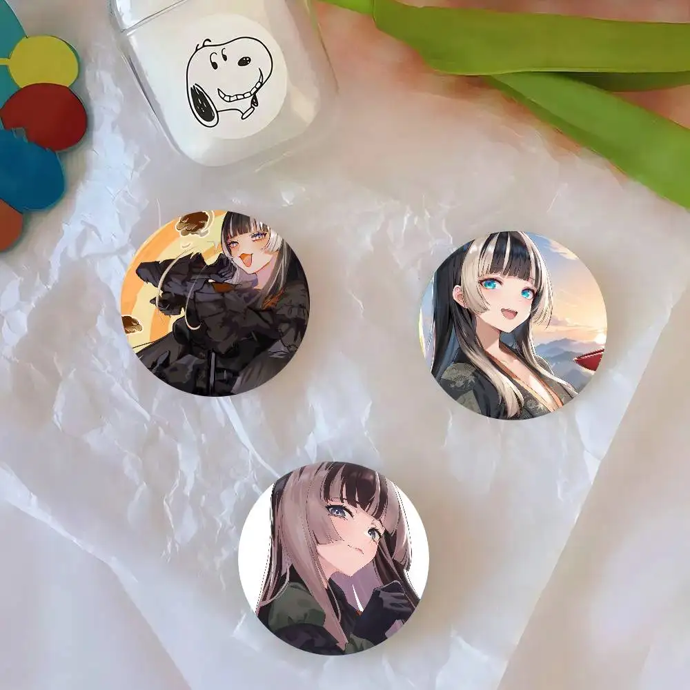 J Kufuutei Raden الرسوم المتحركة H-Hololive شارات أنيمي شارة ليزر مستديرة الكرتون بروش الملابس ظهره اكسسوارات التلبيب