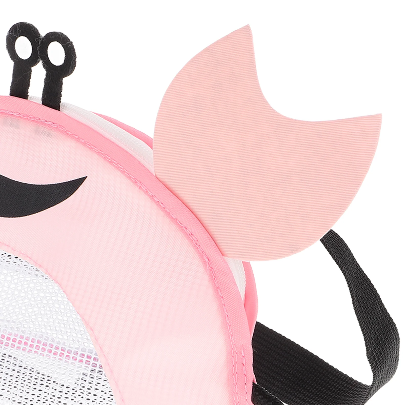 حقيبة شبكية لطيفة على شكل سرطان البحر للأطفال، مجموعة صدفة ذات سعة كبيرة، مواد آمنة ومتينة، مثالية للسفر على الشاطئ وحمام السباحة #6