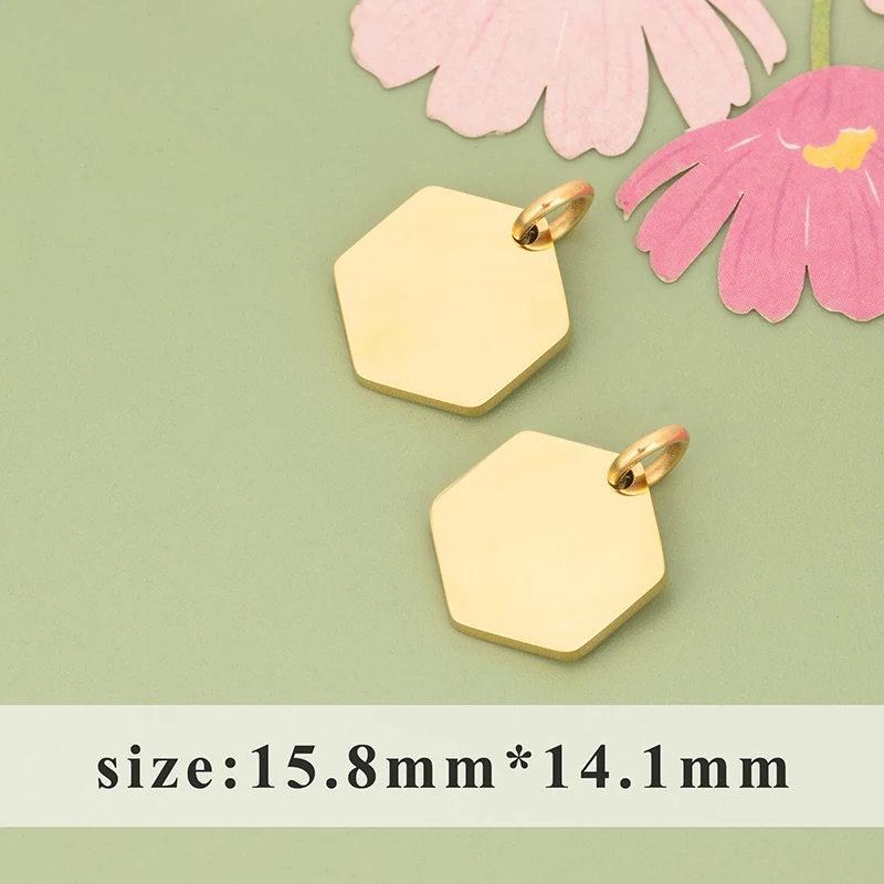 assoonas, 4 Stück/Set, MI64, wasserdichte Schmuckaccessoires, 316L-Edelstahl, Anhänger, Schmuckzubehör, DIY-Anhänger – Detail 10