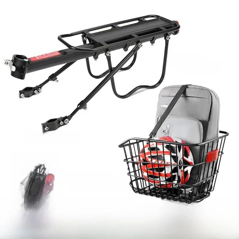 

Велосипедная задняя корзина Phoenix Permanent для горного велосипеда, сумка для книг для студентов, аксессуары для велосипеда, алюминиевый сплав