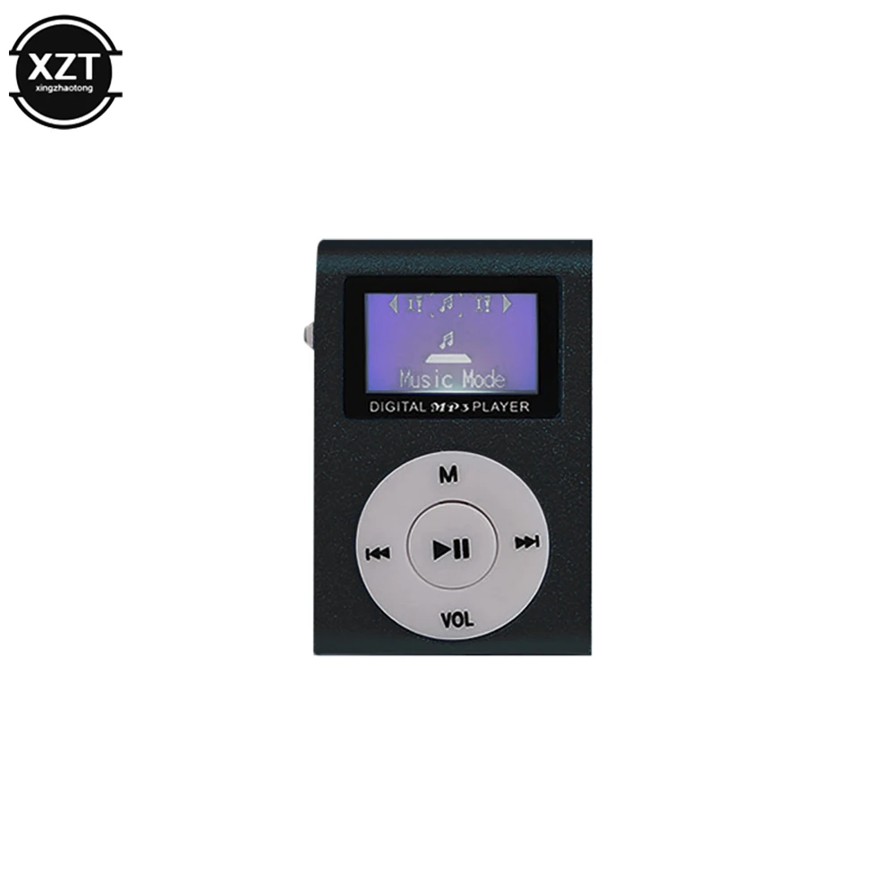 With Screen Metal Clip MP3 Music Player Pluggable Mini Portable Clip MP3 Student Walkman MP3 Music Player Three Playback Modes