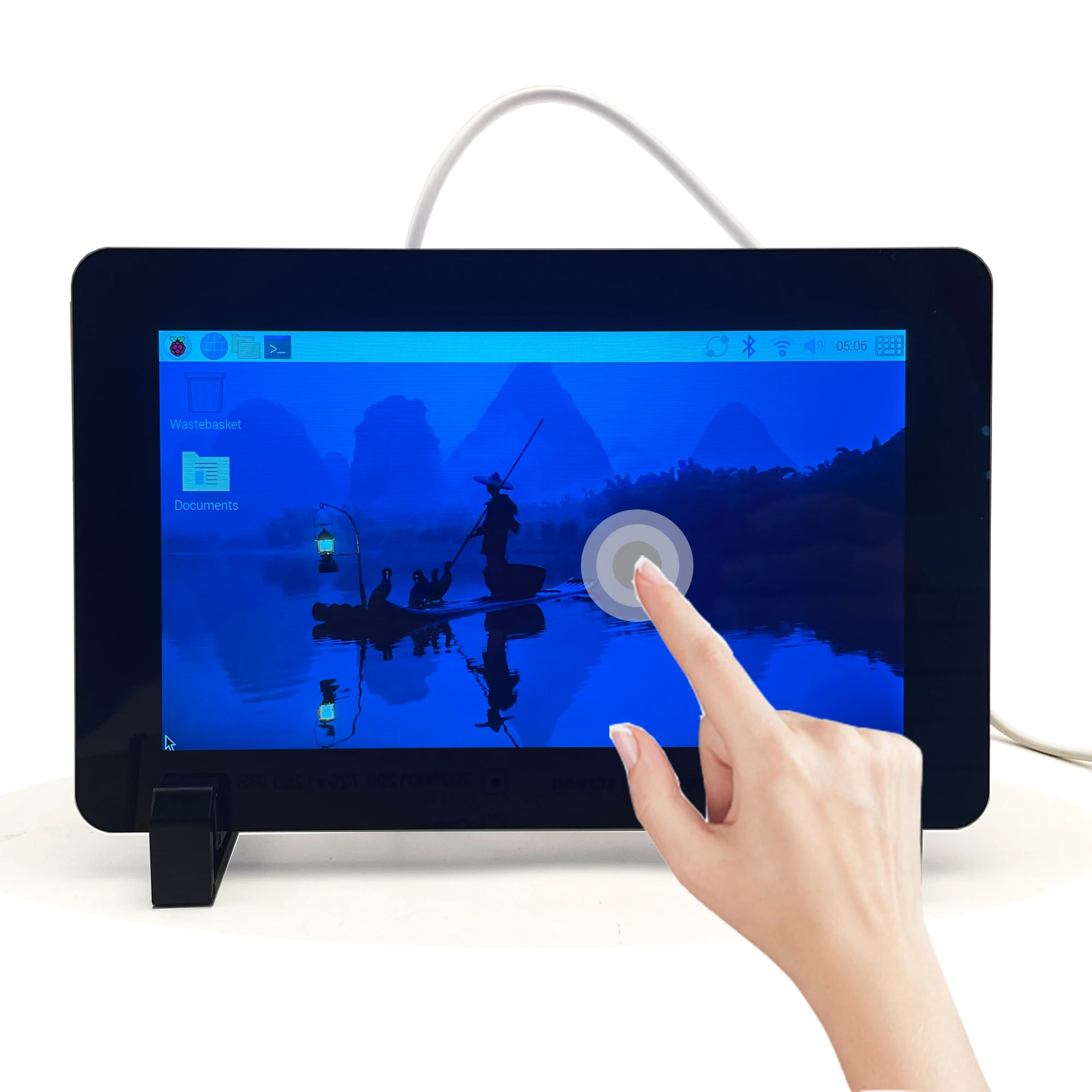 7" DSI IPS 720×1280 HD Capacitive Touchscreen for Raspberry Pi 5/4B/4B+/3A+ DSI & GPIO Powered Touch Anti-Fingerprint