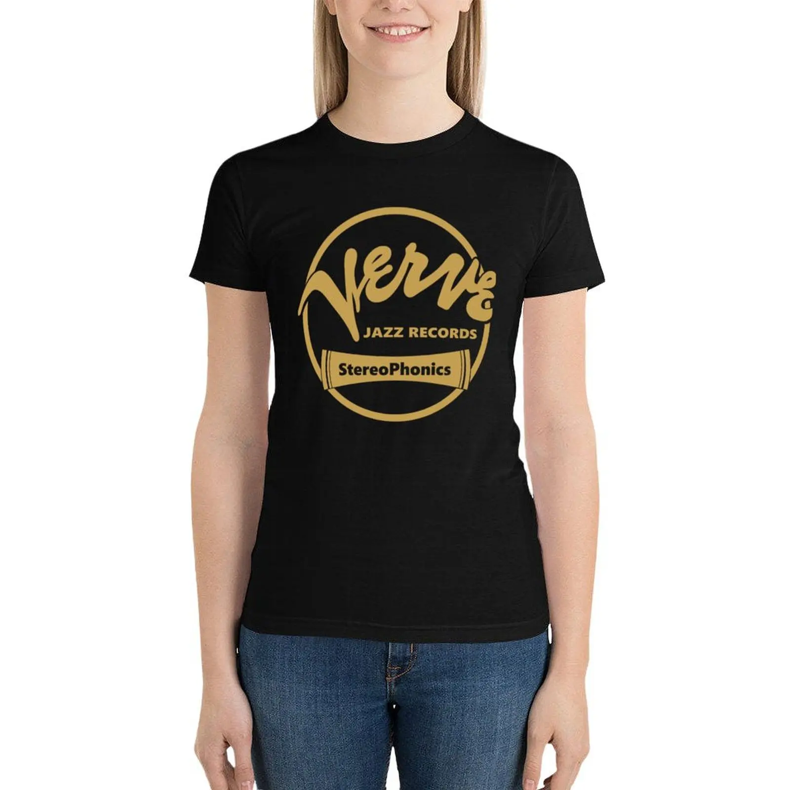 Jazz Records Verve T-Shirt korean fashion tees tshirts woman