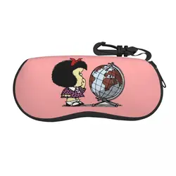 Custom Mafaldas World Shell Eyeglasses Case Women Men Cute Quino Cartoon Glasses Case Sunglasses Box Pouch