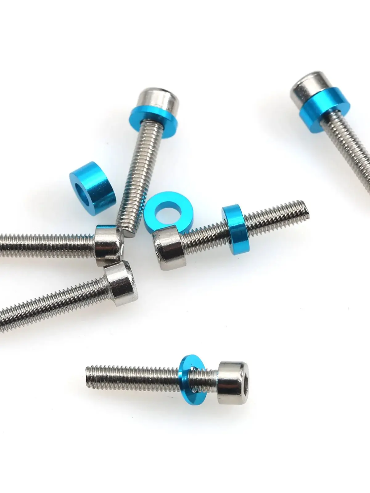 Kit d'entretoise de vis M3 24 pièces pour voitures RC | Vis + rondelles + entretoises de 3 mm | Compatible TAMIYA TT01/TT02 XV01/XV02 HSP WLtoys HPI YOKOMO