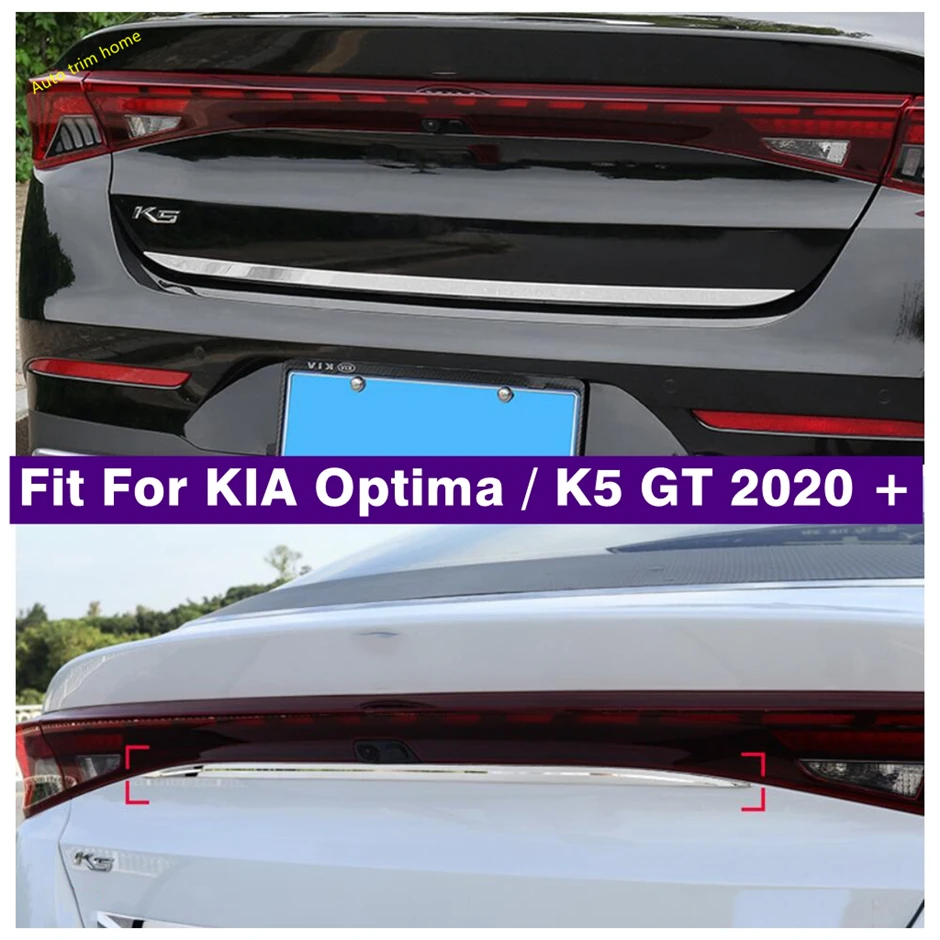 

Rear Trunk Lid Cover Tailgate Trim Hatch Back Door Molding Boot Garnish Strip Kit For KIA Optima K5 GT 2020 - 2022 Accessories