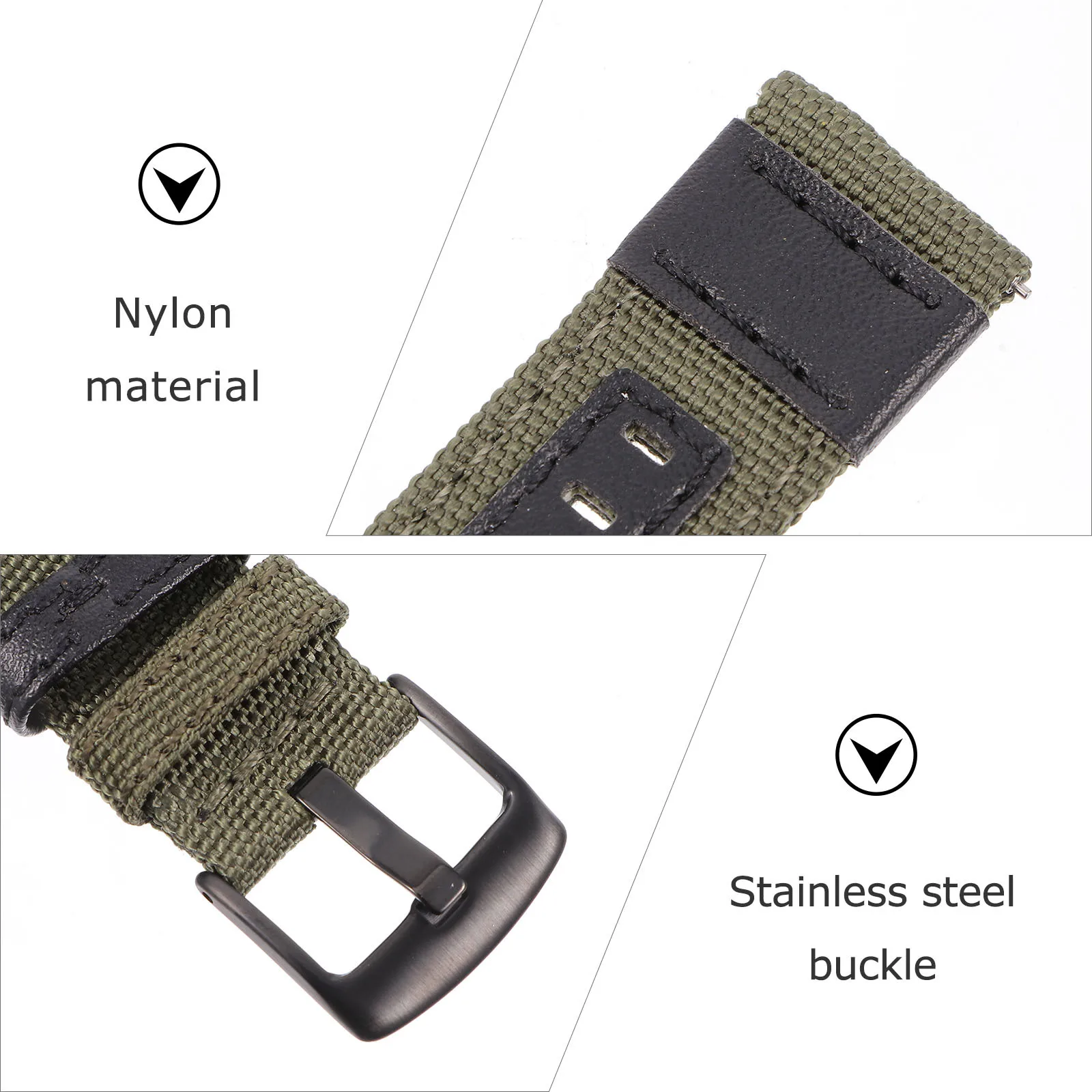 2 stuks Galaxy Watch S3 nylon polsbandjes sport- en vrijetijdsstijlen heren dames snelsluiting ontwerp langdurige riem