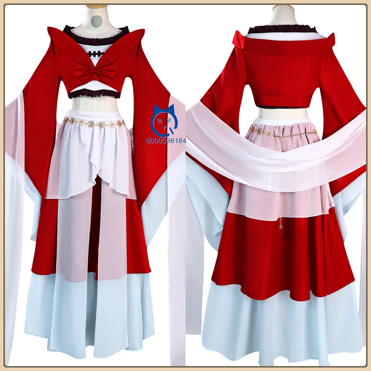 

Top The Apothecary Diaries Cosplay Costume Anime MaoMao Role Playing Clothes Red Dress Outfit Women Comic Con Halloween Party