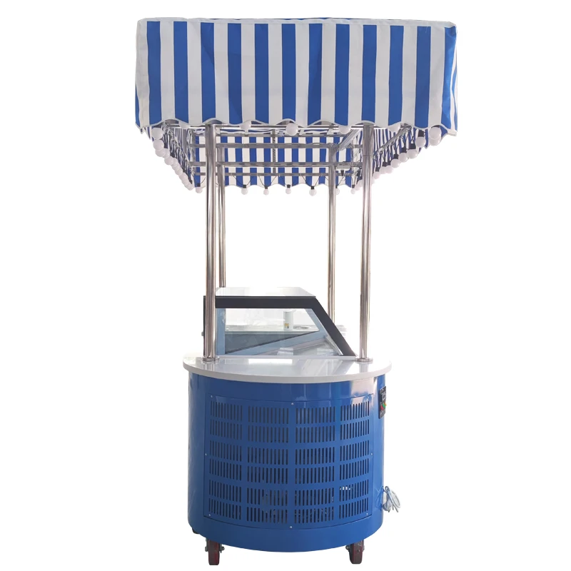 

Italian Gelato Cart Electric Tricycle With Freezer Display Mobile Ice Cream Bike Customized Vending Commercial Street Food Kiosk