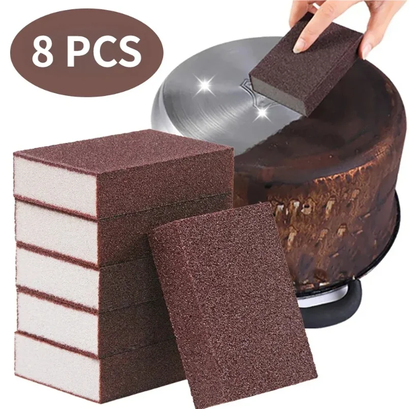

1-8Pcs Nano Sponge Eraser Carborundum Removing Rust Cleaning Sponge Brush For Kitchen Pot Dish Rust Removal Cleaner Accessories