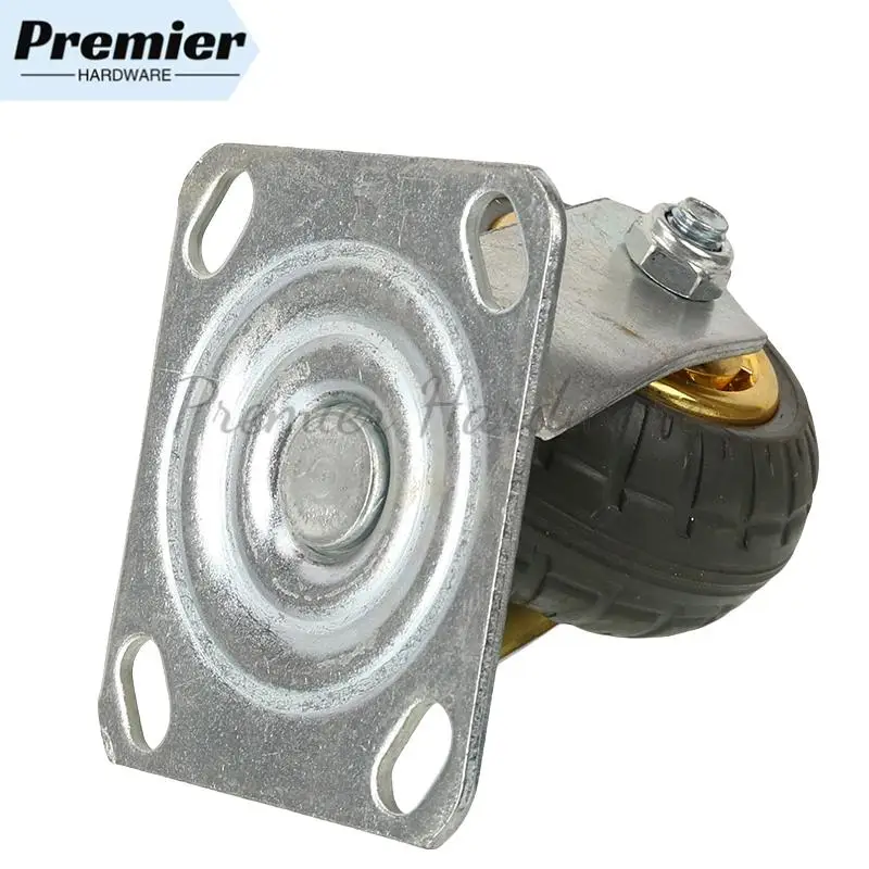 

4 Inches Universal Mute Wheel (1pcs) - Soft Elastic Rubber Caster for Heavy Duty Carts and Furniture Moving Needs