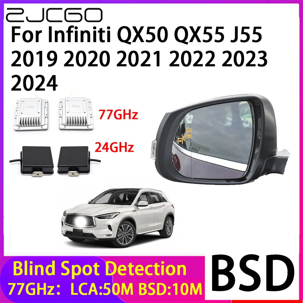 

ZJCGO Car Blind Spot Detection BSD Mirror Rear Radar Detection System for Infiniti QX50 QX55 J55 2019 2020 2021 2022 2023 2024