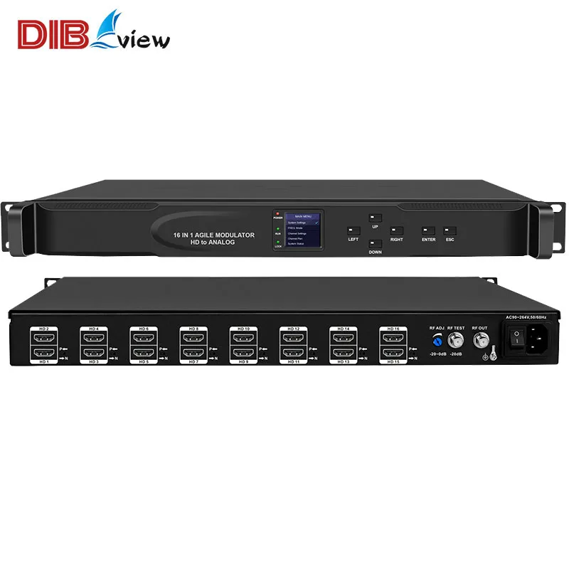 Dibviewolo OTV-H16RF 16 in 1  to ANALOG RF MODULATOR for DTV Headend