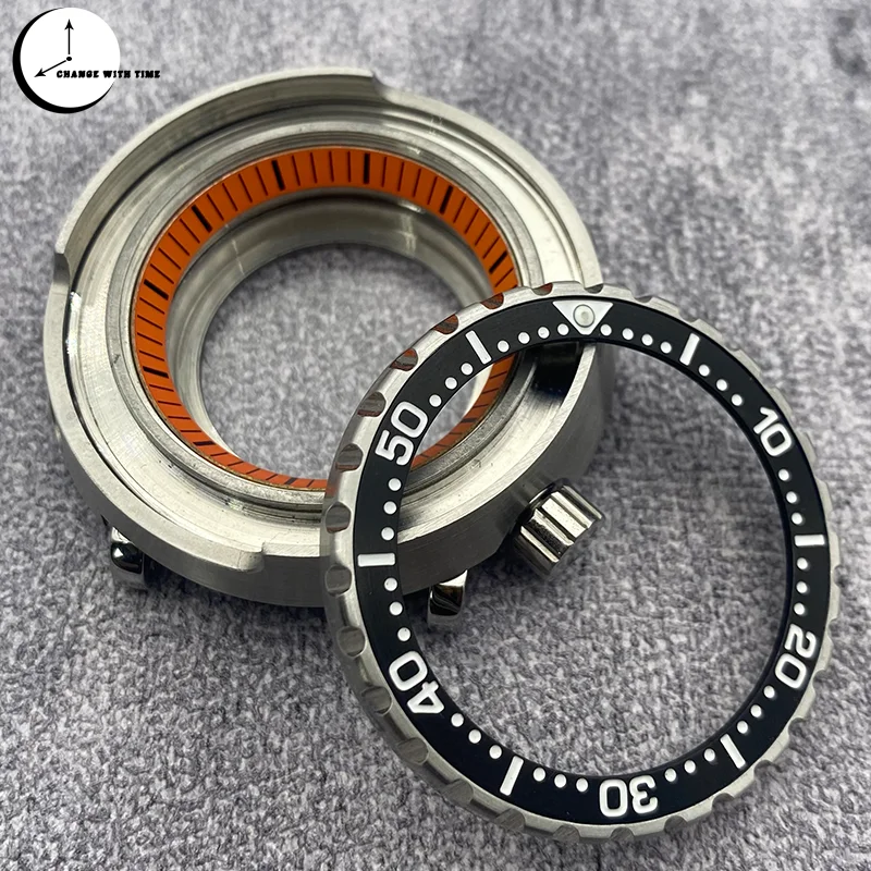 حافظة ساعة تونة سايكو ، غطاء خلفي شفاف ، حركة ، فضي ، مناسب لـ NH35 ، NH36 ، 7S ، 4R