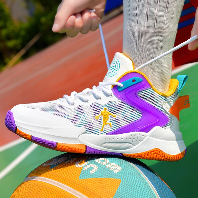 Moda dla dzieci trampki kostki chronione buty do koszykówki obuwie sportowe dla dzieci trening gimnastyczny buty chłopcy dziewczęta trenerzy