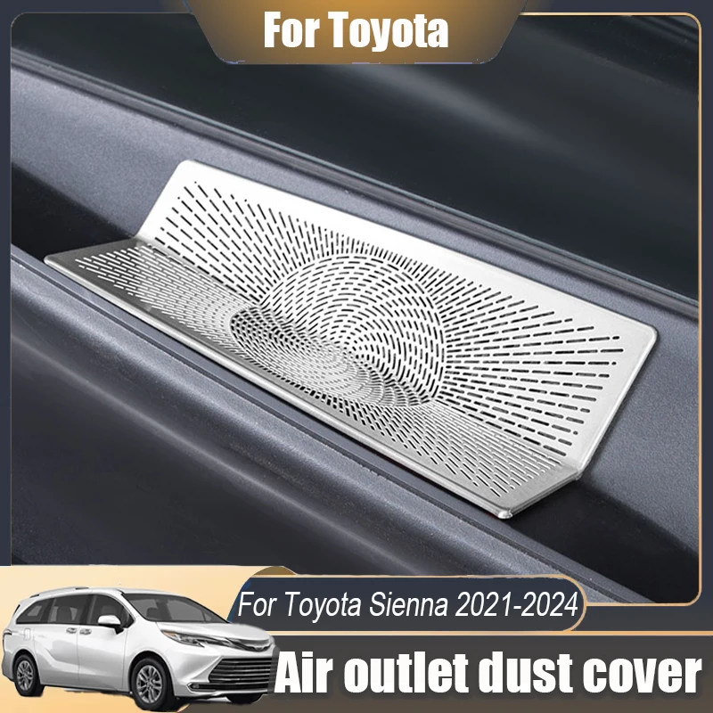 

For Toyota Sienna 2021 2022 2023 2024 Front engine compartment air outlet dust cover decorative frame Exterior modification